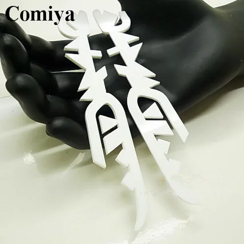 Серьги макси в стиле панк хорошего качества модное ювелирное изделие длинные