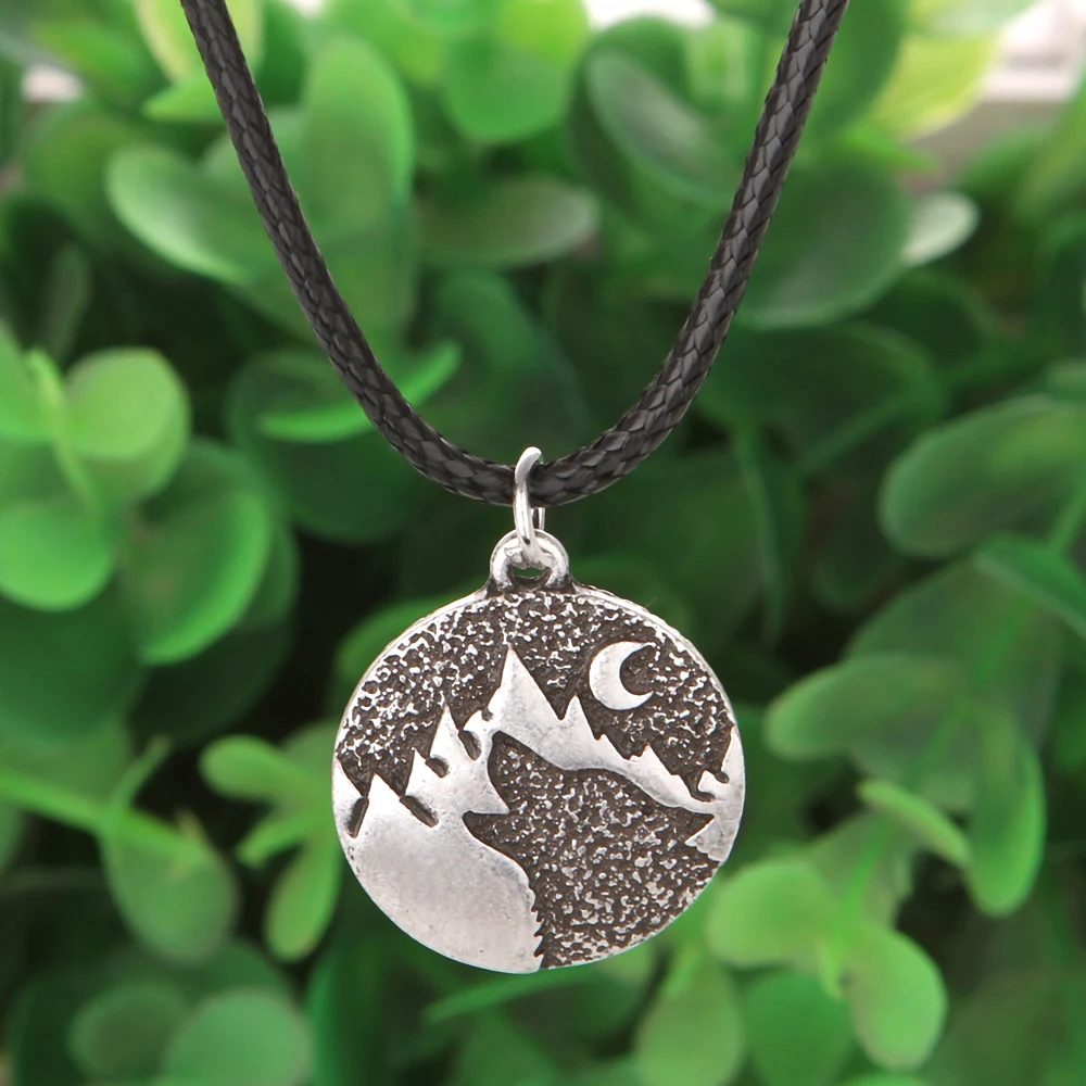 1 шт. Прямая поставка ожерелье love Mountain Wolf howling at a moon|necklace a|wolf necklacenecklace moon |