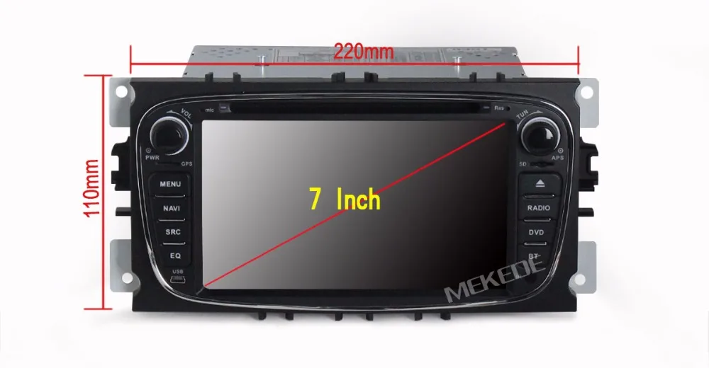 2DIN автомобильный dvd-плеер gps Navi для Ford Focus Mondeo Galaxy Kuga с аудио Радио Стерео головное устройство BT RDS карта Микрофон