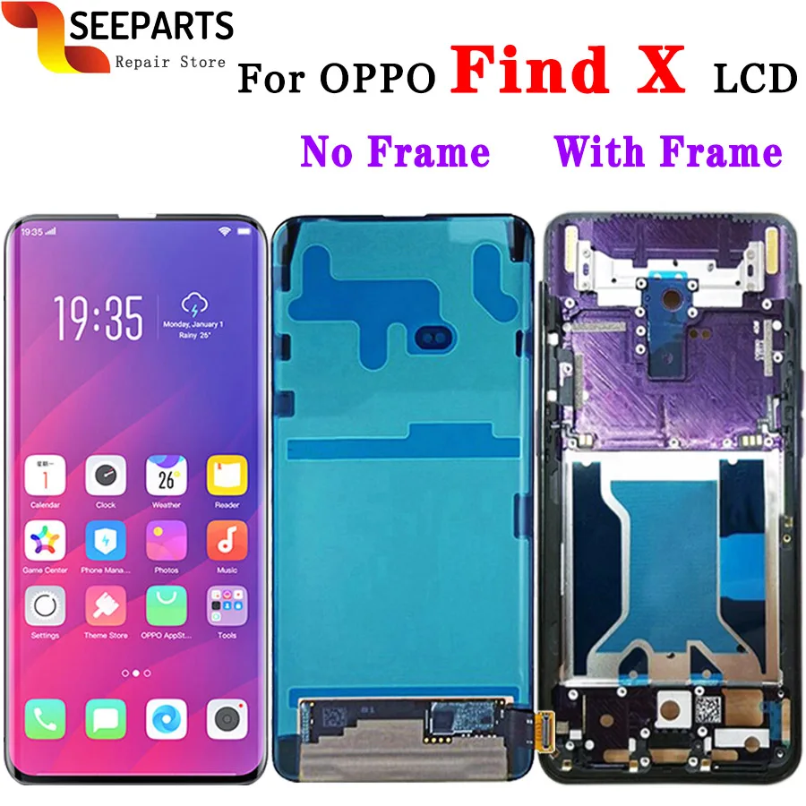 100% протестированный новый оригинальный ЖК дисплей OPPO Find X экран с сенсорной