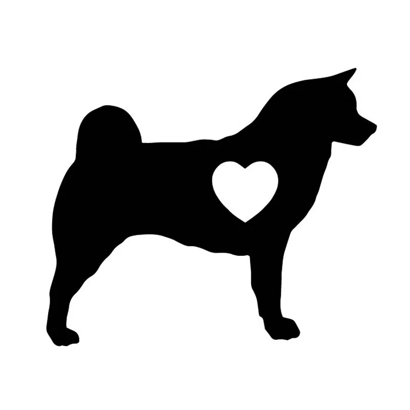 13*11 см автомобильные наклейки AKITA DOG Love Hearts мотоциклетные аксессуары для