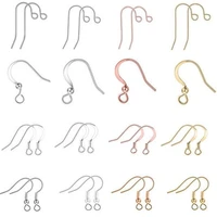 10pcs earring hooks ear wire clasps 925 sterling silver earrings hook for diy jewelry making findings accessories z873