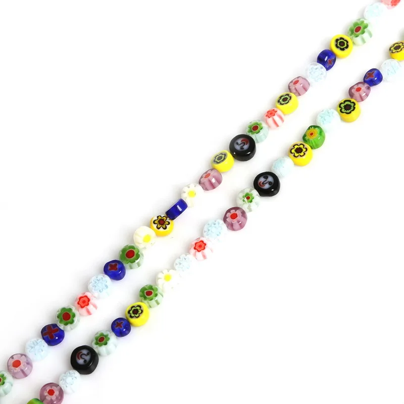 Стеклянные бусины для ожерелья браслета бижутерии 4/6/8 мм|glass evil eye beads|glass tube beadsglass