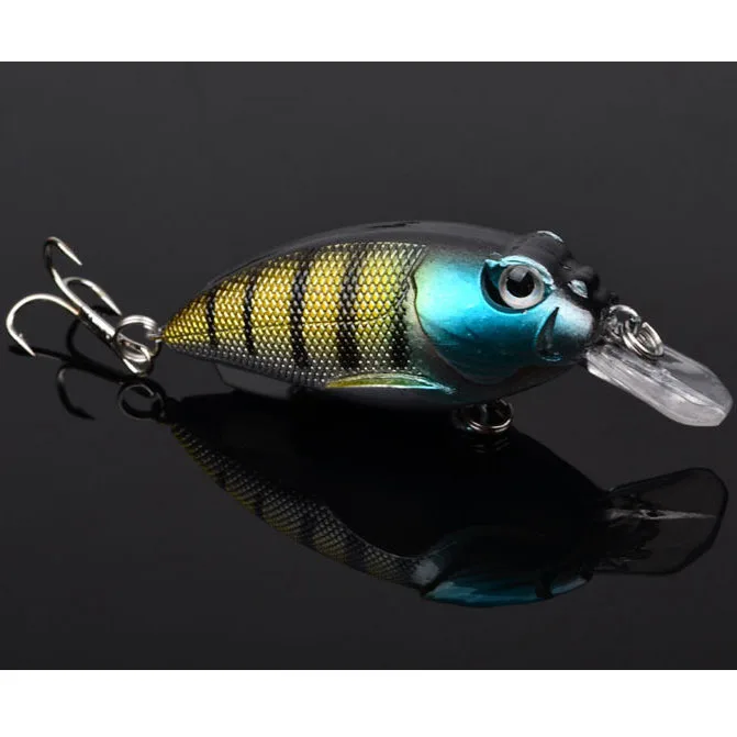 Lot /9pcs Plastic Fishing Lures Bass CrankBait Crank Bait Tackle 4.5cm/4g B1549 AMY | Спорт и развлечения