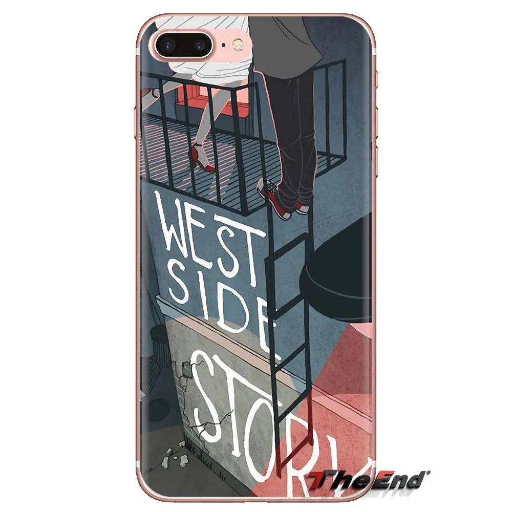 For Sony Xperia Z Z1 Z2 Z3 Z5 compact M2 M4 M5 C4 E3 T3 XA Huawei Mate 7 8 Y3II Phone Bag Case West Side Story 1961 Poster Movie |