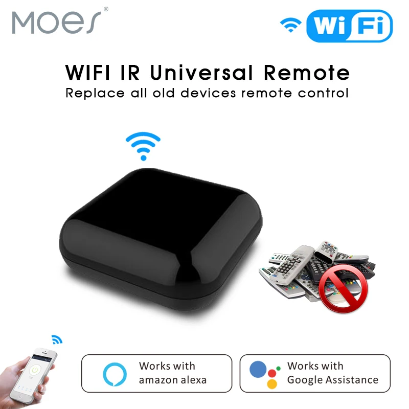 

Смарт-Пульт ДУ Wi-Fi с ИК-подсветкой и поддержкой приложения Smart Life/Tuya