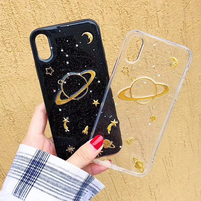 Роскошный блестящий чехол для iphone 11 X XS MAX 6 6s 7 8 Plus Pro Max SE 2020 милый с изображением