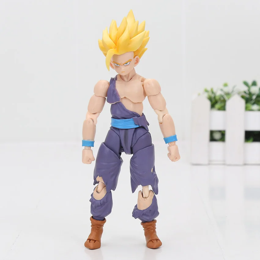 Коробка 11,5-17 см Супер Saiyan Son Goku Vegetto Vegeta trunks ПВХ Фигурки Dragon Ball Z Коллекционная модель куклы игрушки фигурка - Цвет: gohan