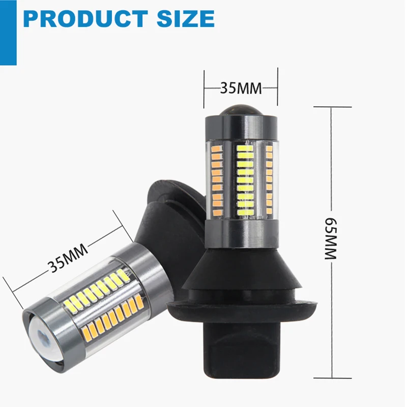1156 BA15S/BAU15S PY21W P21W T20 7440 светодиодный DRL указатели поворота Противотуманные фары