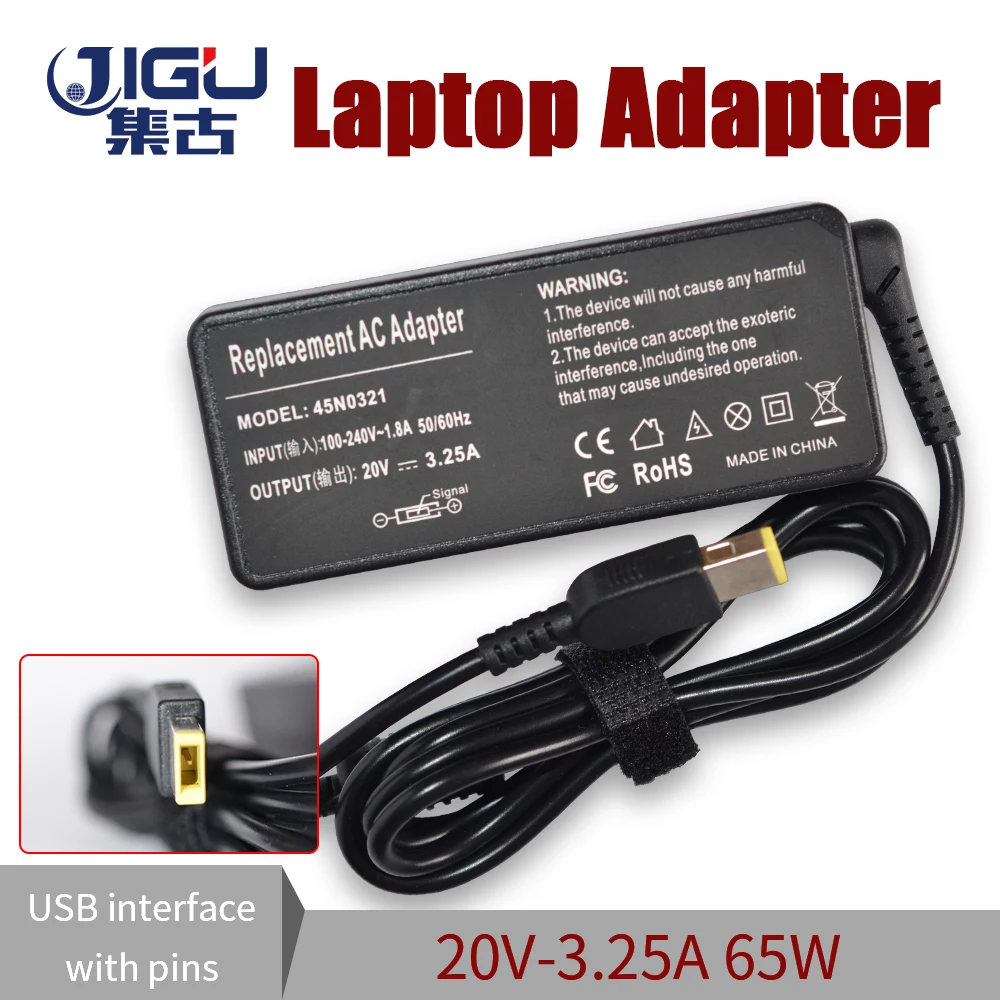 

Universal New 20V 3.25A 65W AC For DC Adapter Charger Power Supply for Lenovo ThinkPad X1 Carbon E431 E531 S431