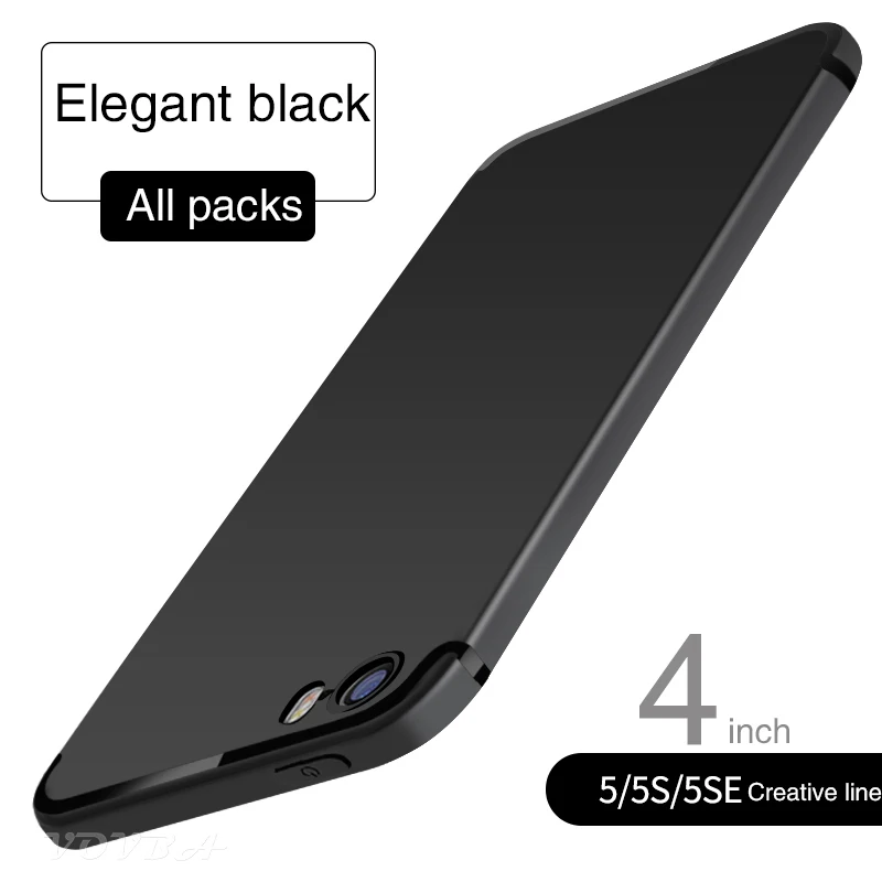 VOVTA Встроенный чехол для iphone 5 5s se Силиконовый противоударный ТПУ 6 6S 7 8 PLUS s