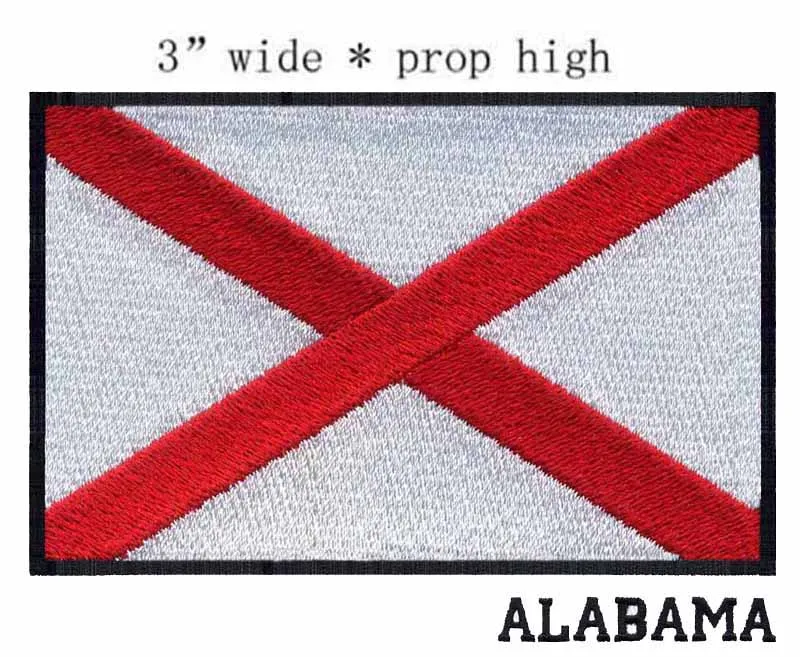 Флаг Alabama 3 &quotШирокая вышивка патч для скаута/летающей надежды/3d патч|embroidery patch|patch