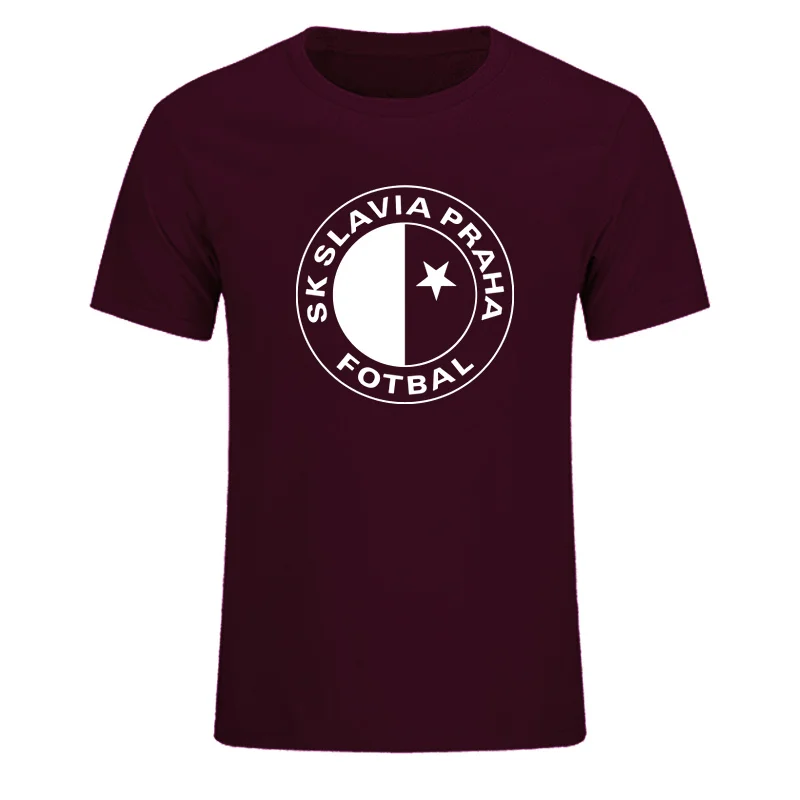 Bitch COOFFEE, новинка, SK Slavia Praha, футболка с чешским принтом в Праге, качественная хлопковая футболка для мужчин, большие размеры, XS-2XL - Цвет: 11