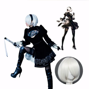 Костюм для косплея NieR Automata YoRHa  2 Тип B, костюмы для косплея, платье и парик, Индивидуальный размер 2B