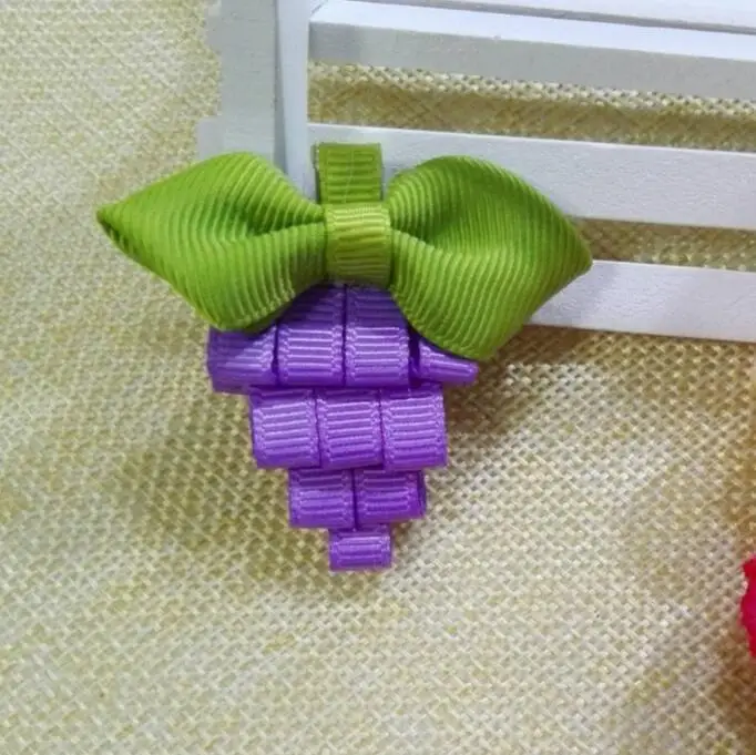 100 шт./лот виноград Лента Скульптура заколка для волос|ribbon sculpture hair clips|hair clipsculpture