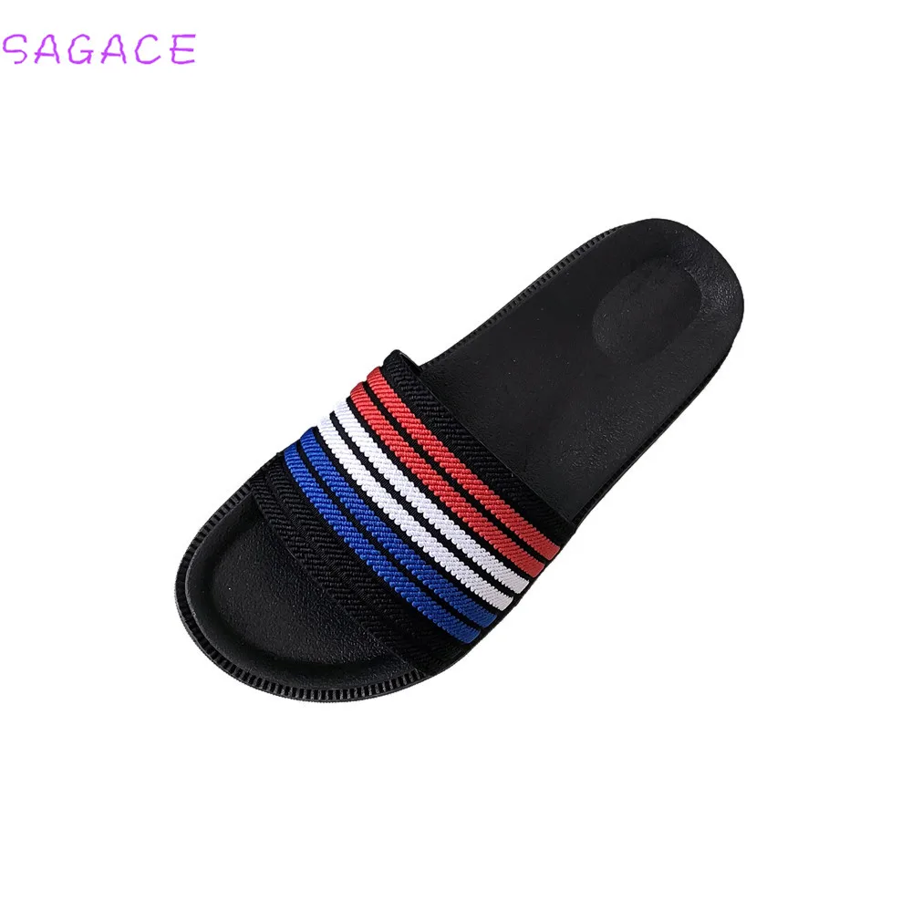 SAGACE/2018 популярные модные женские туфли на платформе в полоску с открытым носком