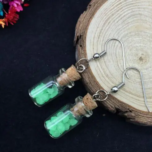 1 пара новые модные женские серьги ручной работы в виде флаконов желаний с