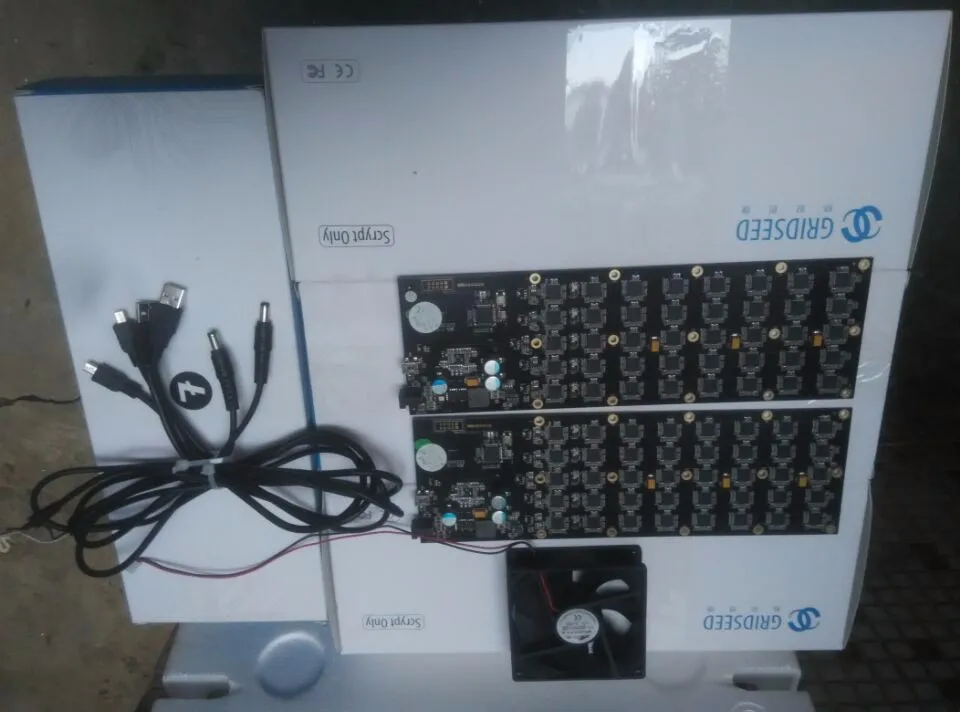 Хит! YUNHUI горнодобывающая промышленность б/у Gridseed 3-5MH100W USB MINER Scrypt Miner litecoin minning машина с охлаждающим вентилятором