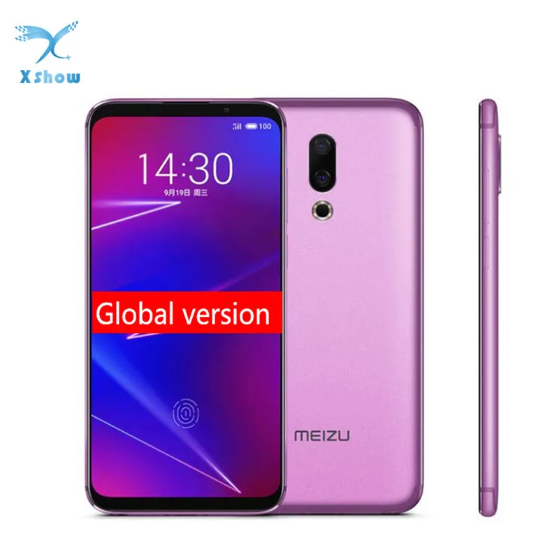 Глобальная версия Meizu 16 16X 6 ГБ ОЗУ 64 Гб ПЗУ сканер отпечатка пальца Восьмиядерный