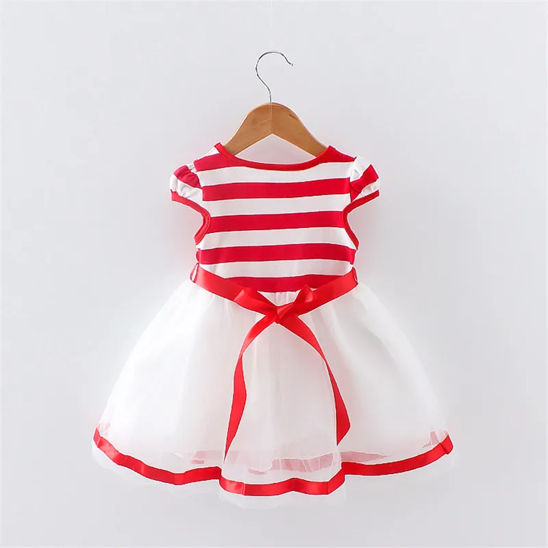 BibiCola Baby girl fashion summer dress kids dresses girls brand princess baby striped | Детская одежда и обувь