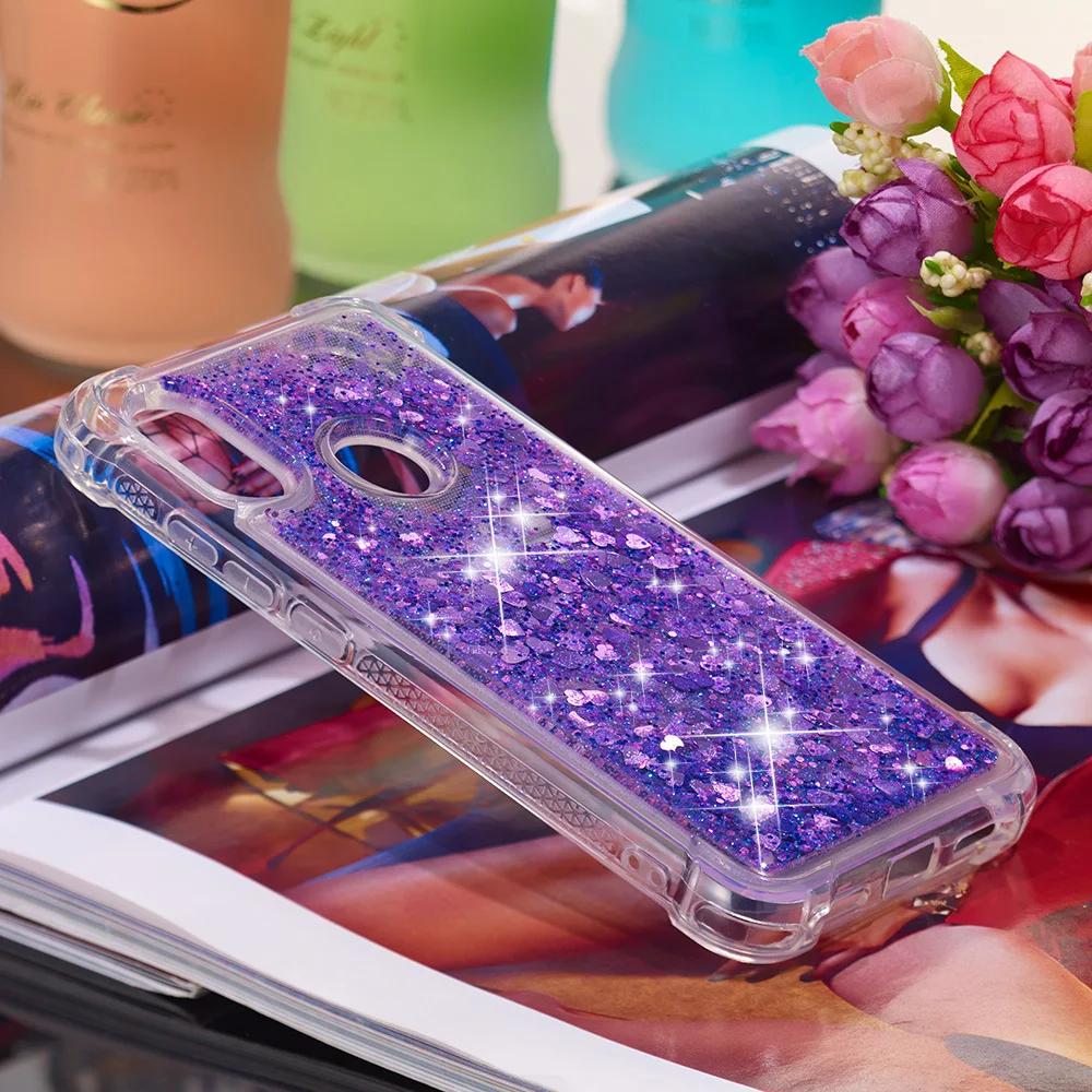 Милый блестящий чехол для Xiaomi Mi A2 Lite Bling Dynamic Quicksand бампер Xiomi Xaomi облегающие чехлы
