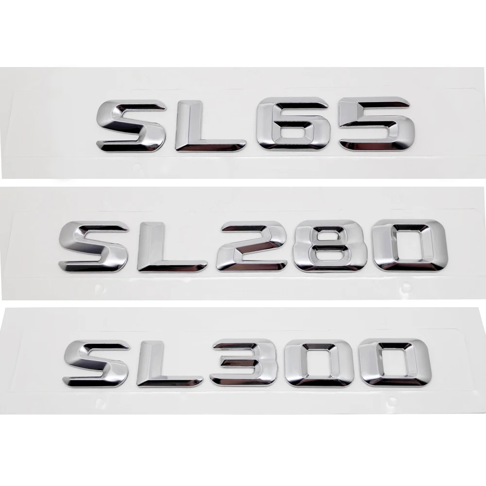 

Эмблема Для Mercedes-Benz AMG SL65, SL280, SL300, SL320, SL400, SL450, SL500, SL550, SL600 эмблема заднего багажника автомобиля, внешние аксессуары значок