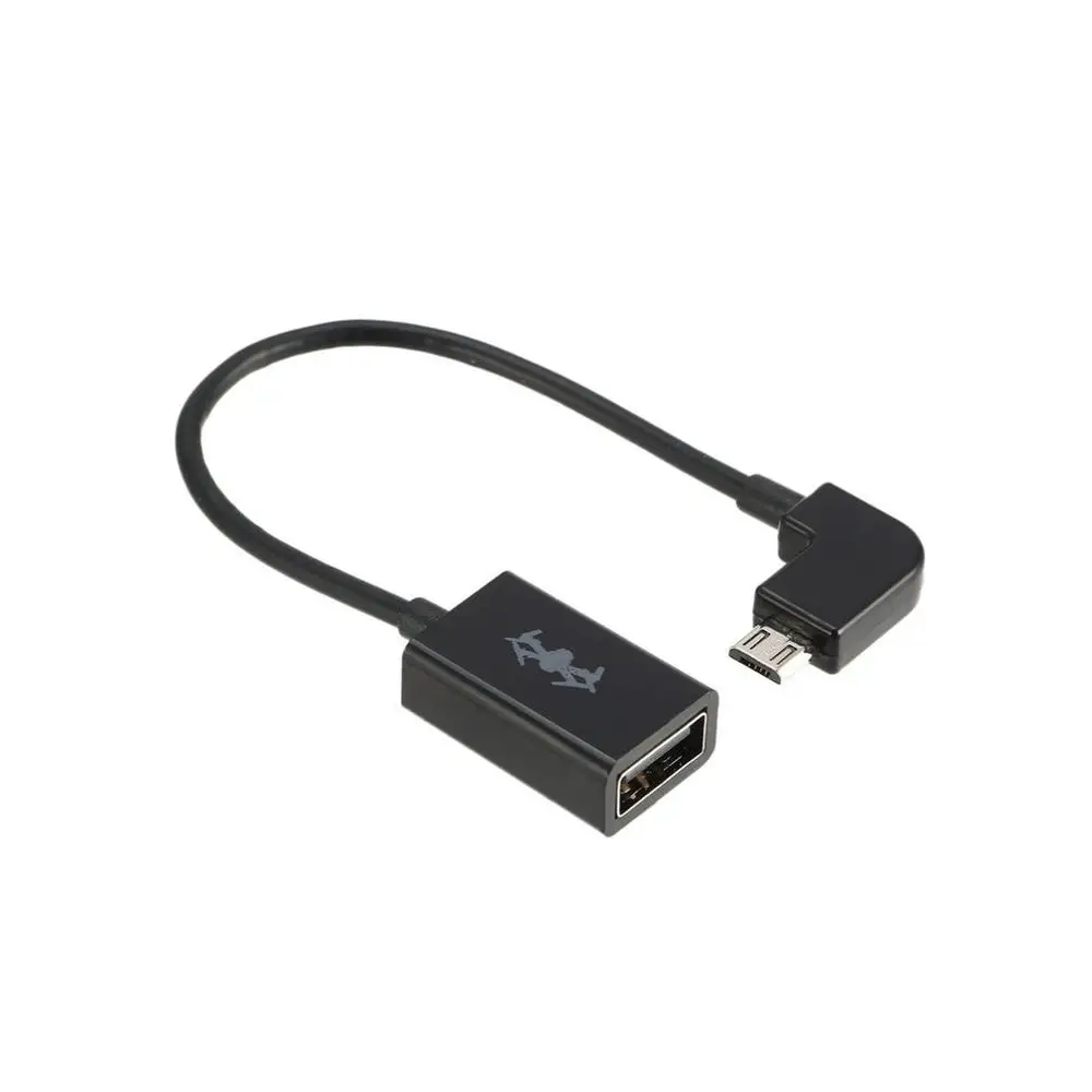 Черный 17 см USB OTG адаптер USB OTG кабель для DJI Mavic Pro Air Spark Радиоуправляемый fpv-дрон пульт дистанционного управления и очки - Цвет: Черный