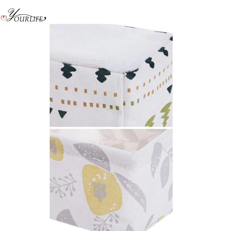 OYOURLIFE Складная Водонепроницаемая парусиновая настольная корзина для хранения