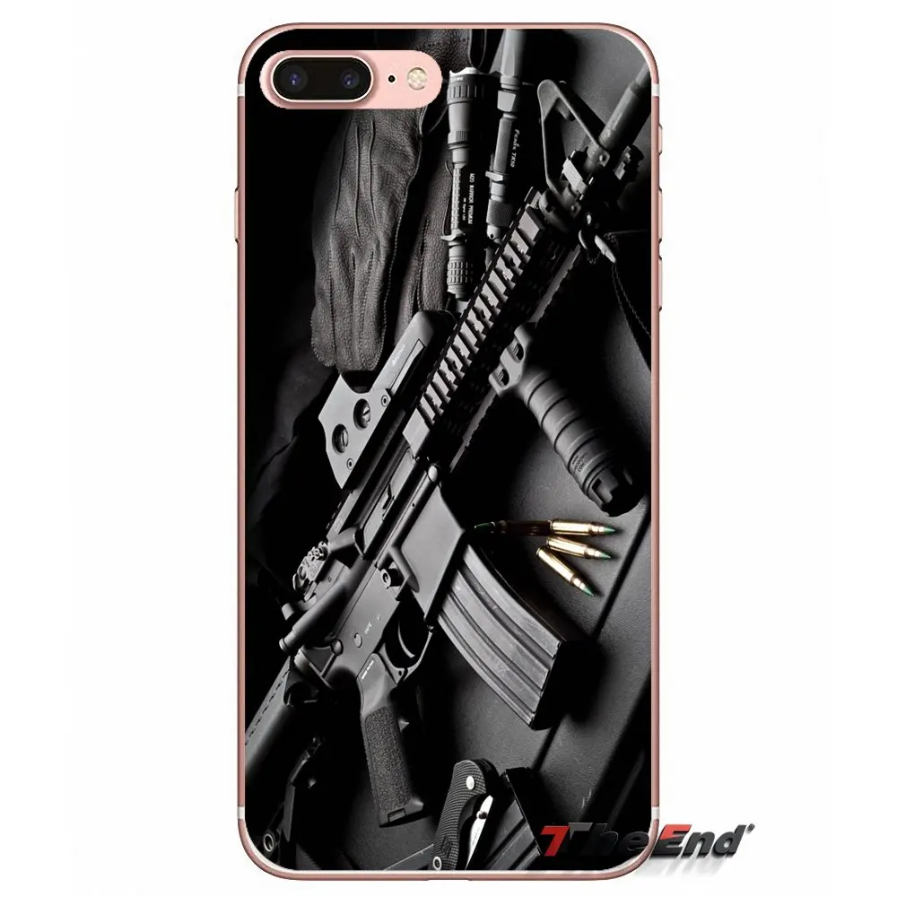 AR-15 винтовок AR 15 Пистолеты Мягкий силиконовый чехол для huawei G7 G8 P7 P8 P9 Lite Honor 4C 5X 5C 6X