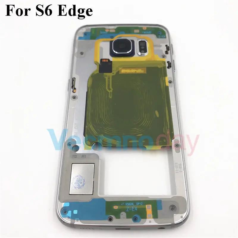 Оригинальный корпус со средней рамкой рамка для Samsung Galaxy S6 edge G925 запасные