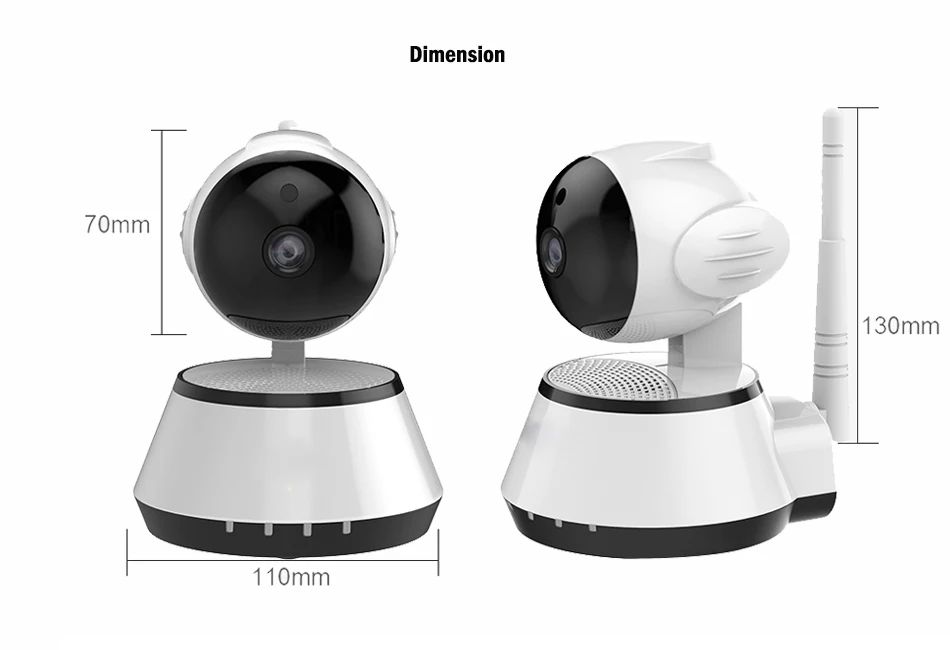Видеоняни и радионяни 720 P Wi Fi IP Камера ночного видения двухстороннее аудио запись