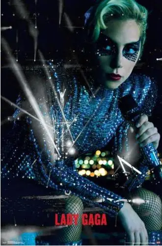LADY GAGA LIVE коллаж шелк постер декоративная стена краска 24x36inch|Рисование и