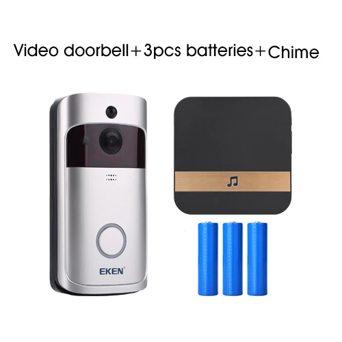 Option 3 V5 Смарт IP видеодомофон wifi deurbel телефон дверной звонок видео-глазок камера для квартиры ИК сигнализация Беспроводная дверь для видео двери - Цвет: Option 3