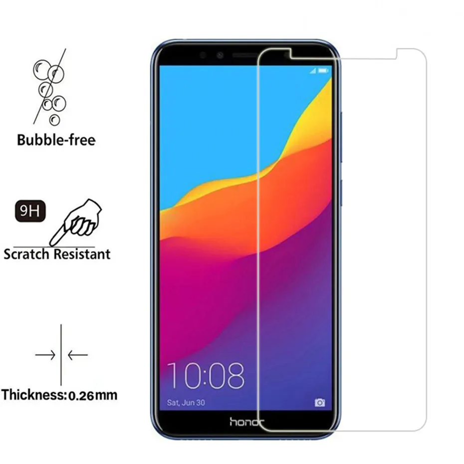 Закаленное Стекло для huawei Y3 Y5 Y6 Y7 2017 honor 10 7A 7X 6A 9 lite Защитная пленка экрана на 7C