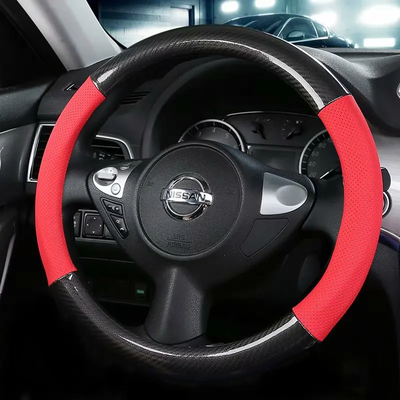 Чехол на руль автомобиля 38 см 15 &quotдля Nissan Altima Teana Cima Dayz Fuga Latio/Versa Sedan/Almera/Sunny Leaf