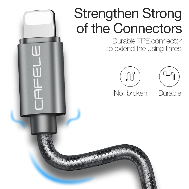 Cafele usb зарядный кабель для iPhone X Xr Xs Max 8 7 6s Plus Быстрая зарядка и синхронизация