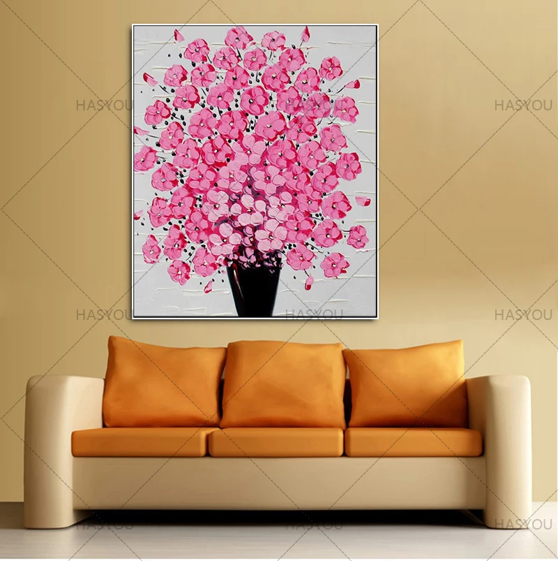 Картина маслом без рамки 4 цвета|modern paintings flowers|knife flower paintingmodern |