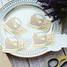 30 шт. сделай сам Корзина для пикника дизайн хлеба бумага в качестве творческого бумажного фона Скрапбукинг планировщик использования может писать