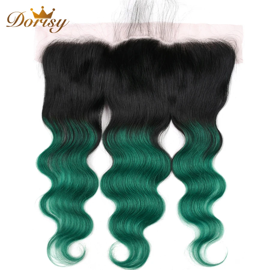 T1b зеленый пучки волос от светлого до темного цвета с закрытием человеческих