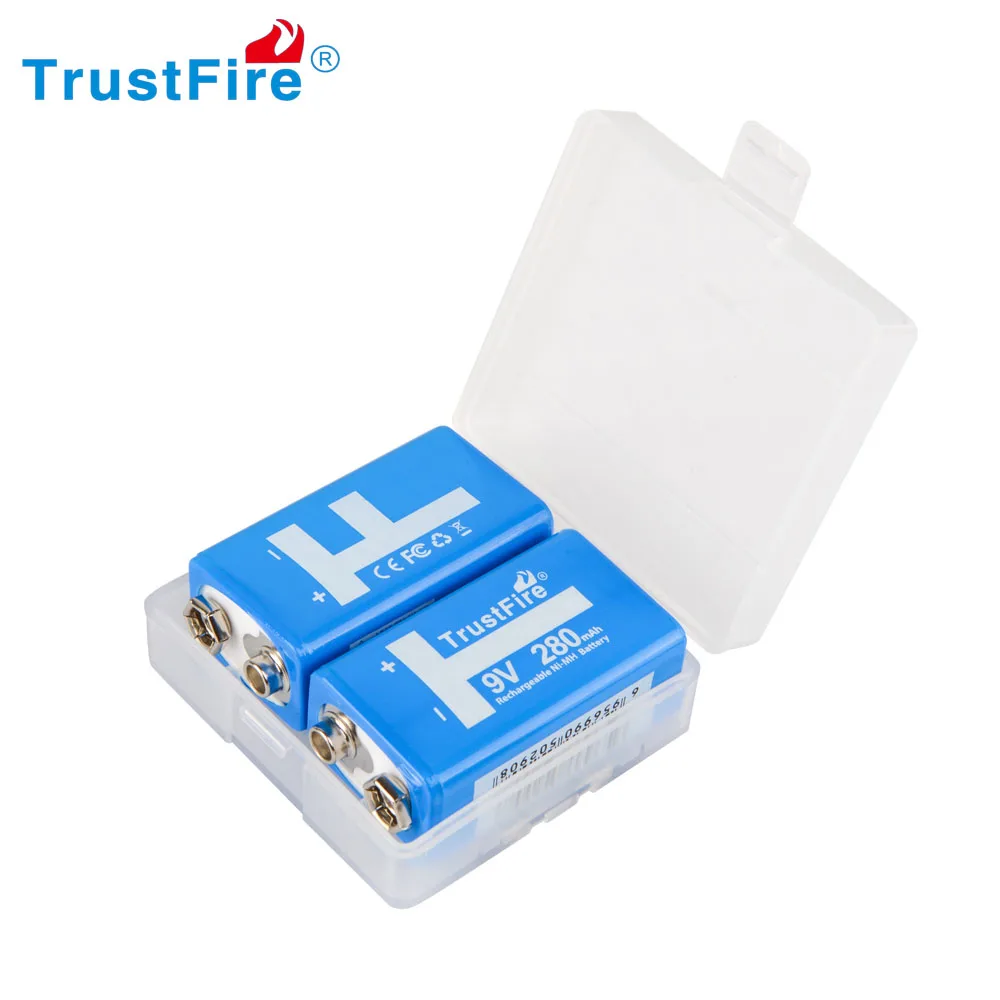 TrustFire 2 шт. 9В 280 мАч Ni MH низкая саморазряжающаяся аккумуляторная батарея с