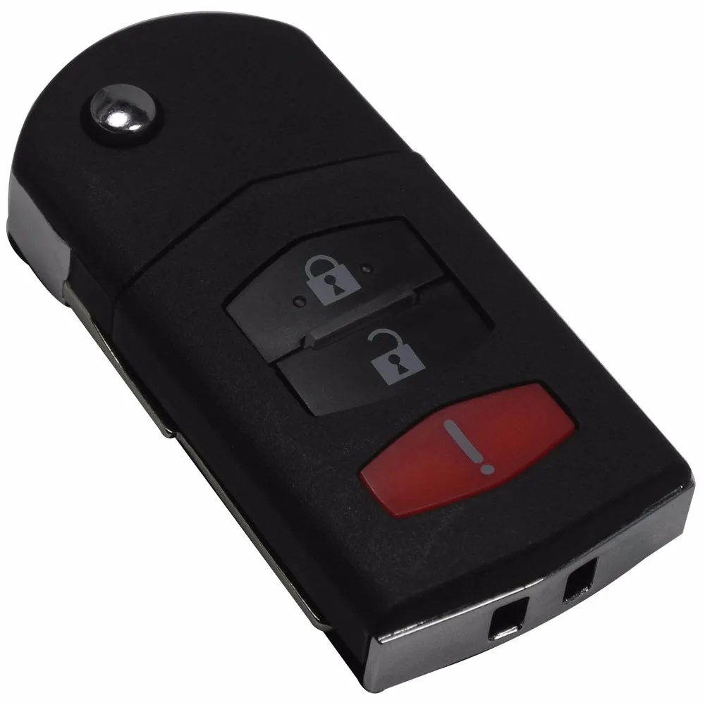 Jingyuqin 3 кнопки раскладной дистанционный чехол для ключей Mazda 5 6 CX5 CX7 CX9 RX8|cover for|buttons