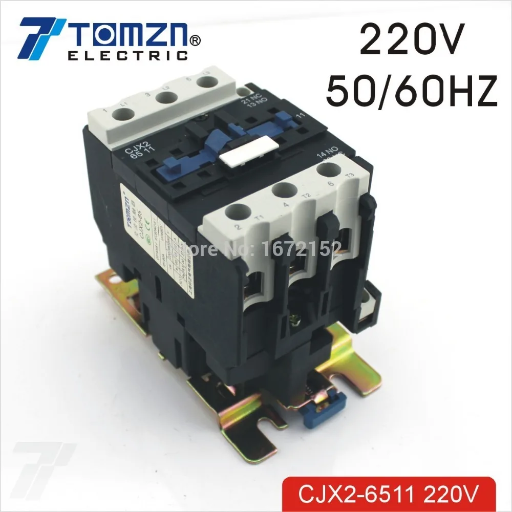 

CJX2 6511 AC contactor LC1 65A 220V 50HZ/60HZ