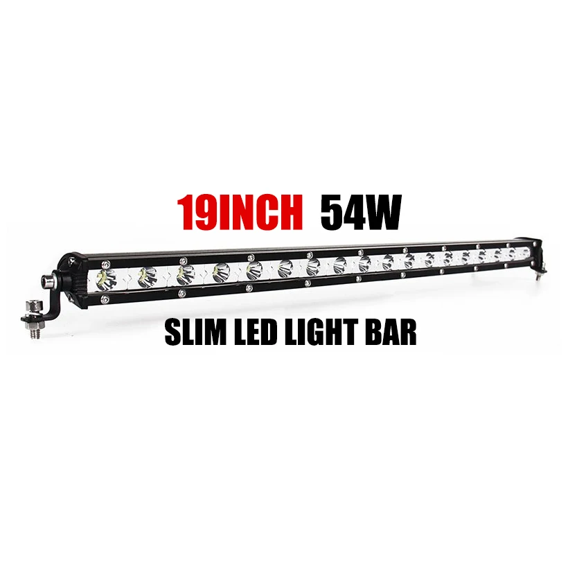 Тонкий кожаный чехол с 19 дюймов 54 Вт светодиодный рабочий светильник бар