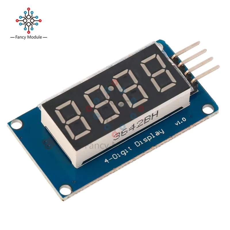 Модуль цифросветодиодный светодиодного дисплея TM1637 с 4 битами для arduino