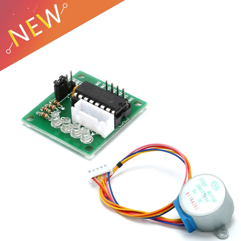 Редукторный шаговый электродвигатель ULN2003 28BYJ 48 5 В 4 фазный для arduino шт. моторов и