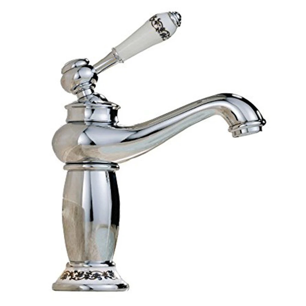 New All copper ceramics Single Handle hole kitchen Washing basin chrome Faucet | Обустройство дома