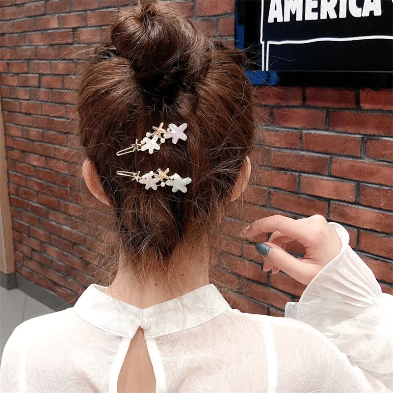 

Korean Hair Accessories Women Girls Metal Circle Star Hair Clips Korean Geometric Hairgrip Barrettes Alloy Hairpins Headwear