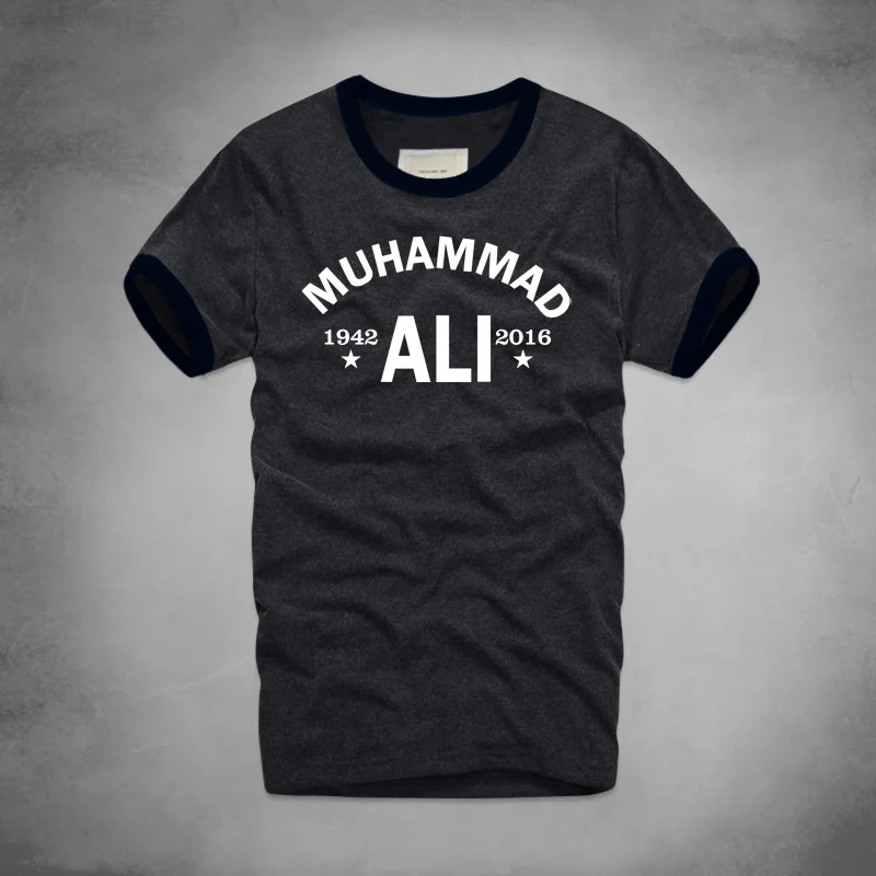 Городская мода, футболка Muhammad Ali, ММА, повседневная одежда для мужчин, лучший фитнес, короткий рукав, с принтом, футболка размера плюс, Homme