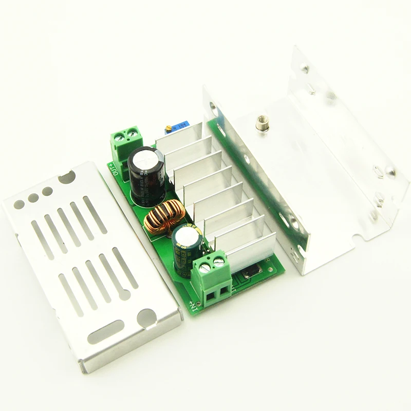 7A 200 Вт DC-DC Buck-Boost конвертер высокая эффективность вход 6-35 в поворот 6-55 алюминиевый