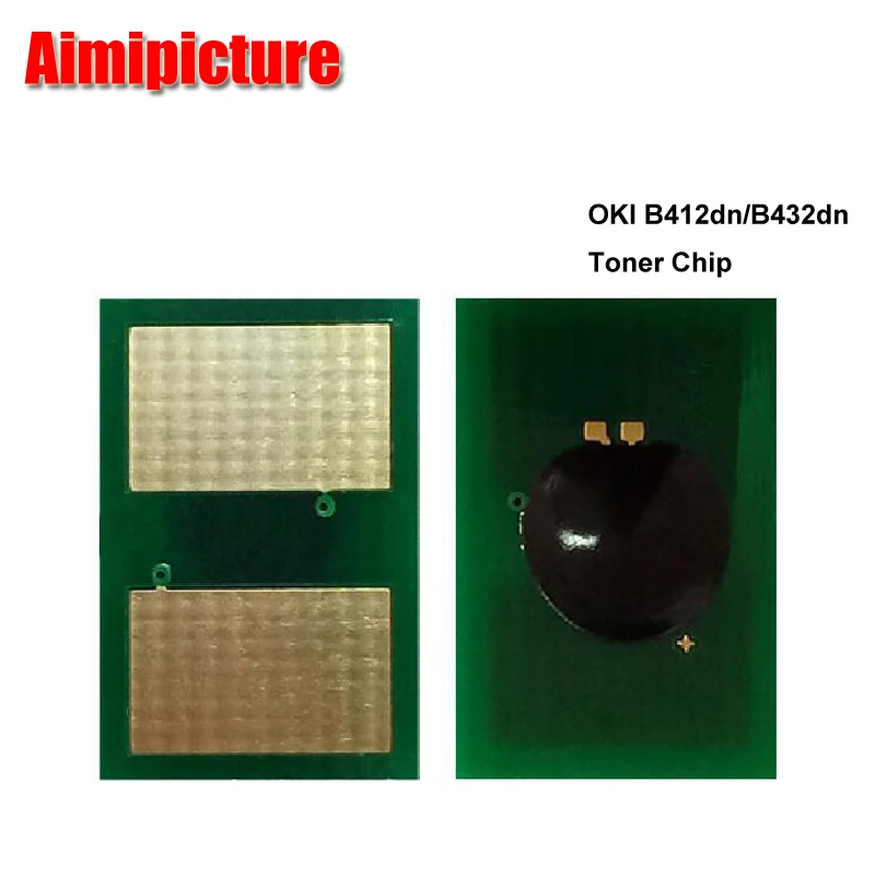 Тонер чип 3K для OKI 412 432 512 B412 B432 B512 45807102 45807119 45807101 45807103 MB472dnw MB492dn MB562dnw 5 шт./лот| |